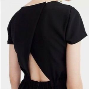 J Crew Drapey Wrap-back Jumpsuit Black